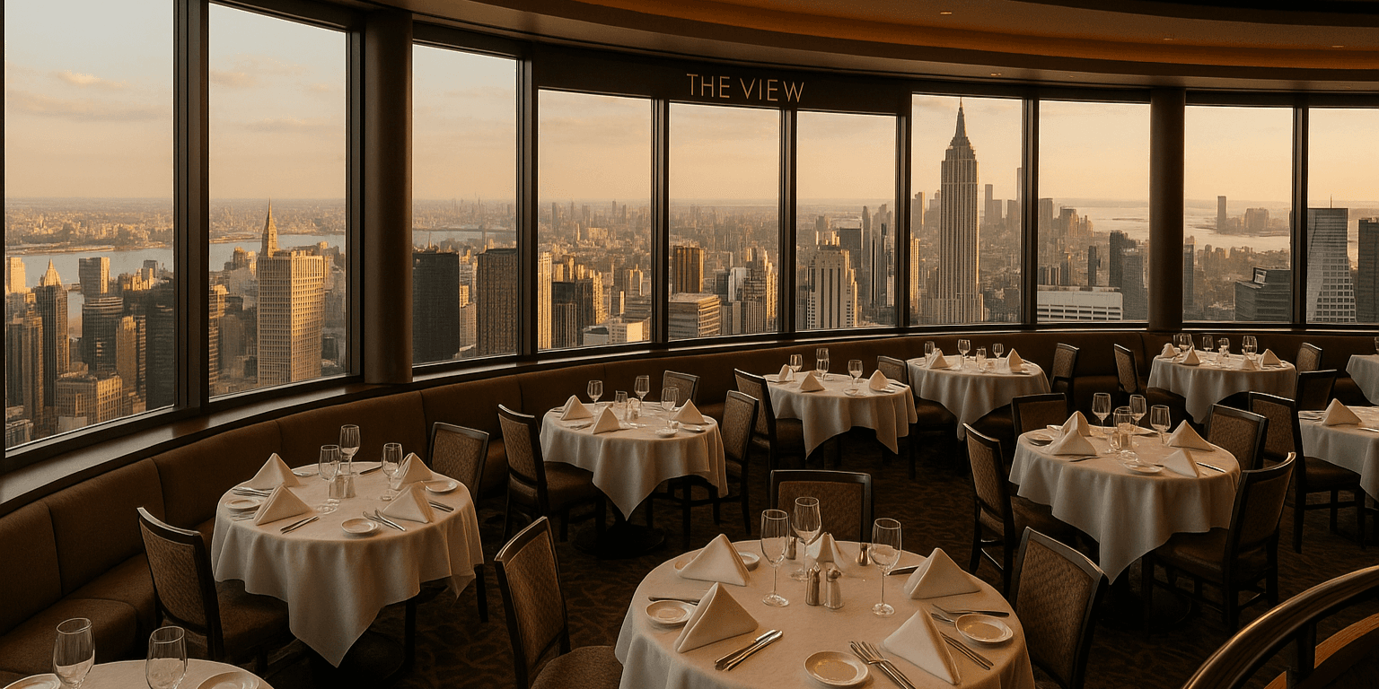 New York’s Revolving Restaurant, The View, Reopens with a Modern Twist