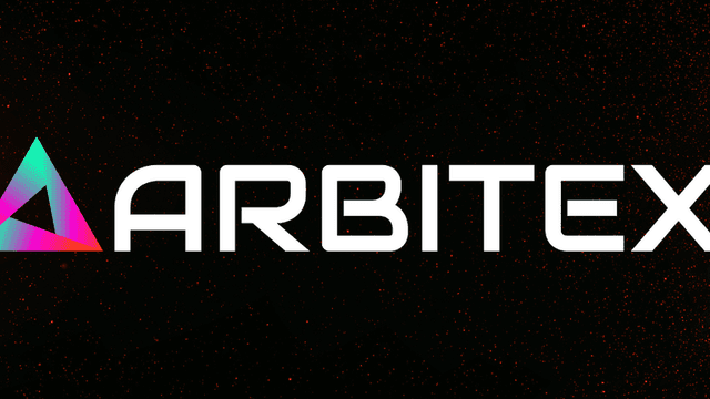 "Arbitex logo featuring a geometric triangular design with shades of purple and blue, symbolizing trust, security, and innovation in digital staking."